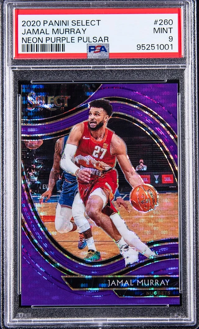2020-21 Panini Select Jamal Murray Neon Purple Pulsar #260 card image