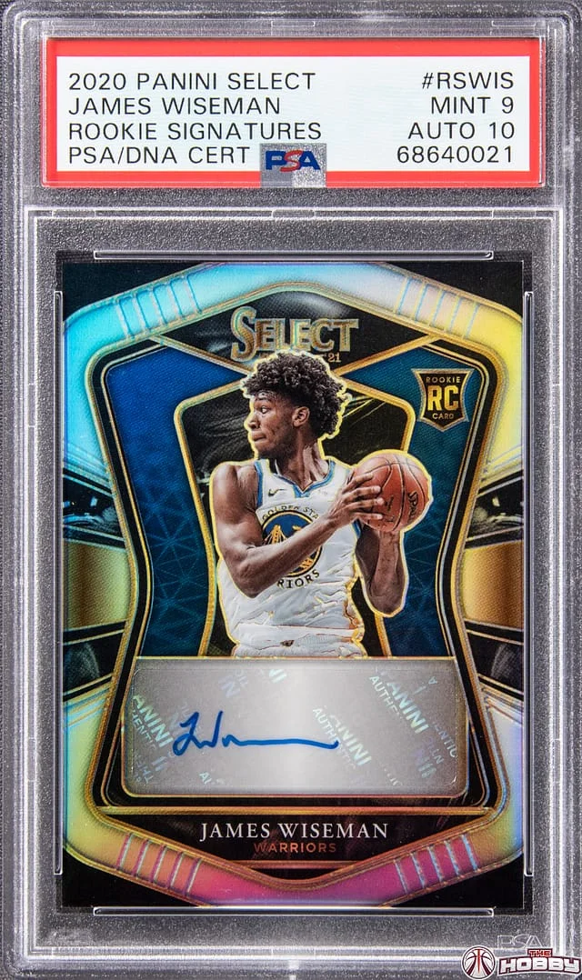 2020-21 Panini Select James Wiseman Signature #RS-WIS card image