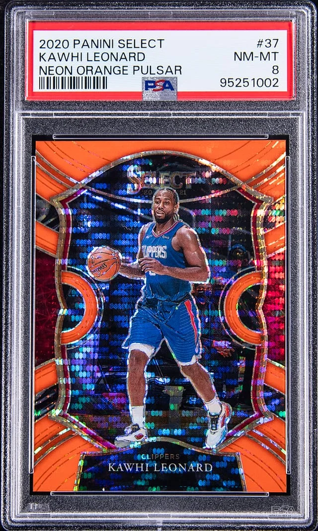2020-21 Panini Select Kawhi Leonard Blue Disco Prizm #37 card image