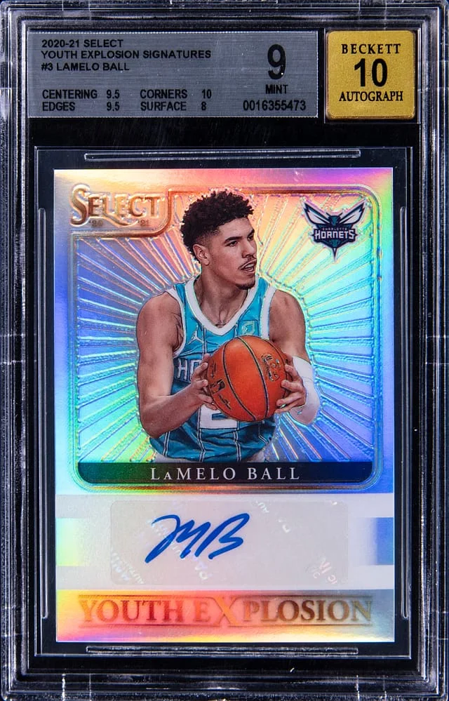 2020-21 Panini Select LaMelo Ball Youth Explosion Signatures #3 card image