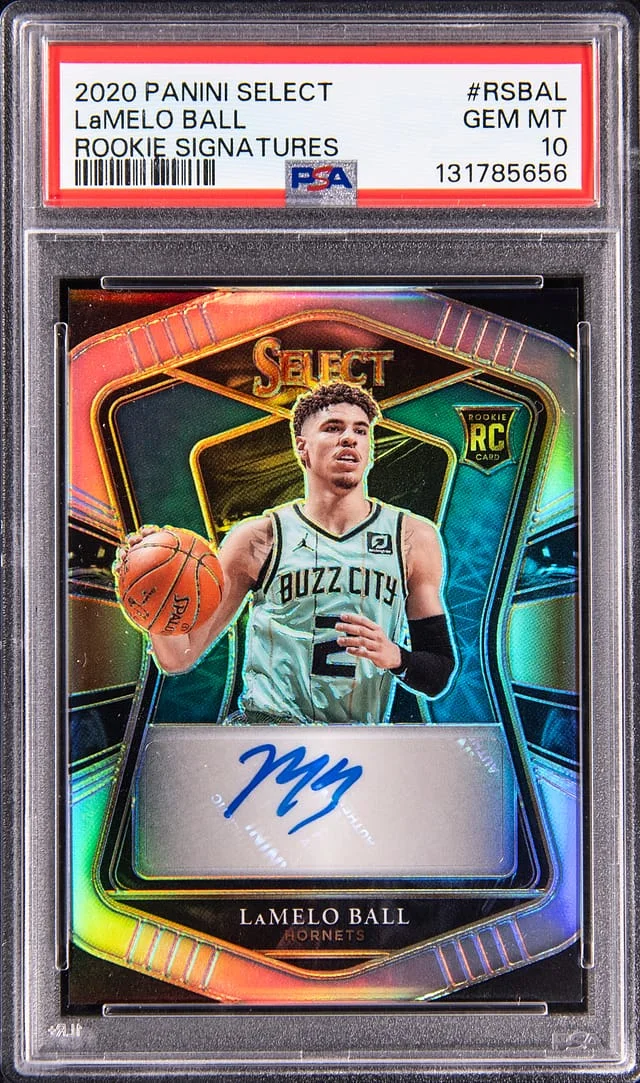 2020-21 Panini Select LaMelo Ball Signatures #RSBAL card image