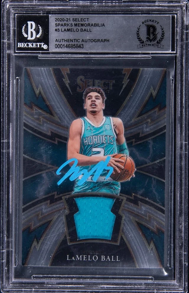 2020-21 Panini Select LaMelo Ball Sparks Memorabilia #SP-LB card image