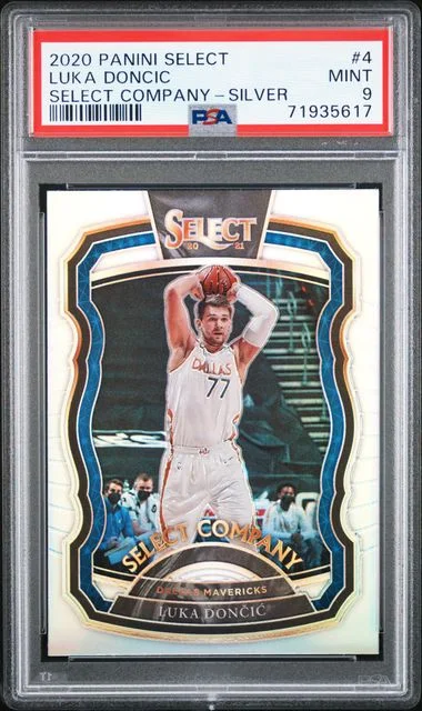 2020-21 Panini Select Luka Doncic Company Silver Prizm #4 card image