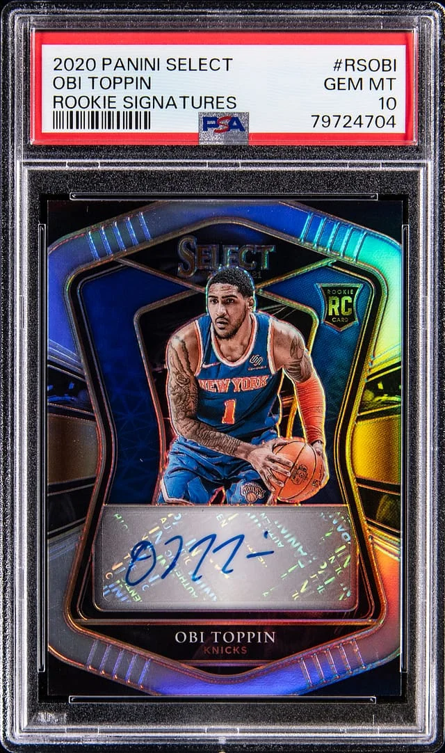 2020-21 Panini Select Obi Toppin Signatures #RS-OBI card image