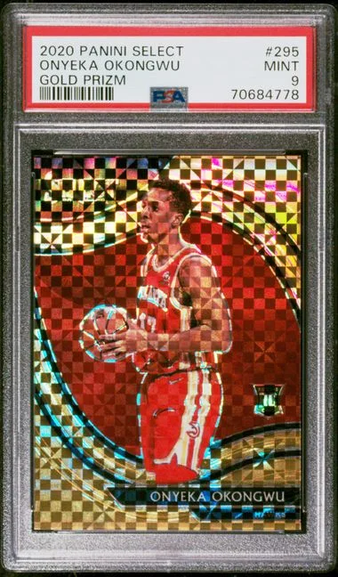 2020-21 Panini Select Onyeka Okongwu Gold Prizm #295 card image