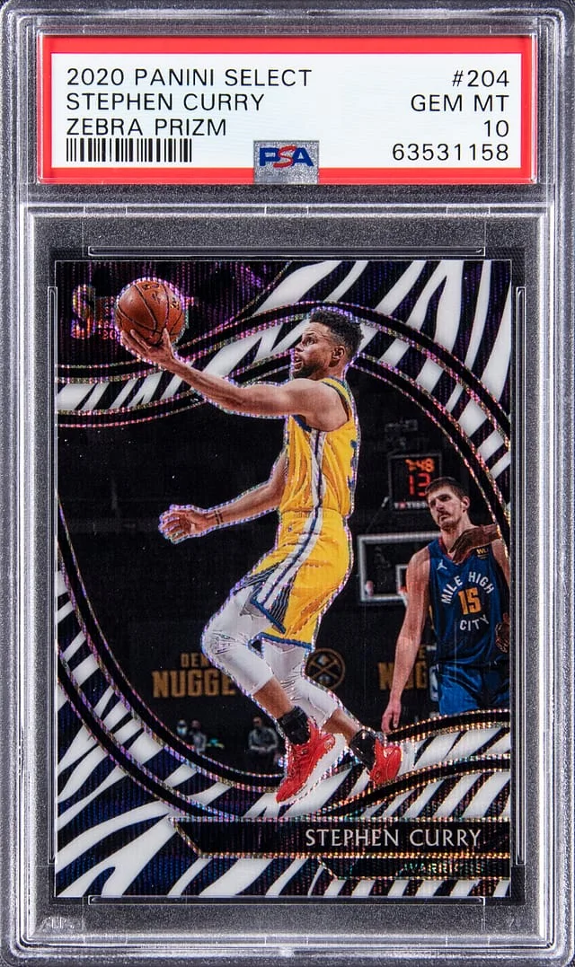 2020-21 Panini Select Stephen Curry Teal/White/Pink #204 card image