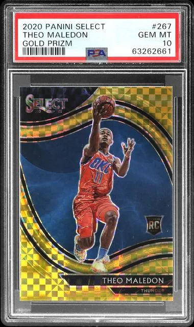 2020-21 Panini Select Theo Maledon Gold Prizm #267 card image