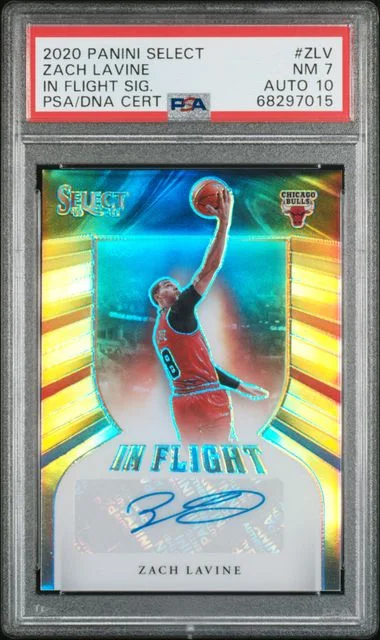 2020-21 Panini Select Zach Lavine In Flight Signatures #ZLV card image