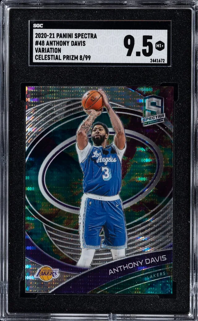 2020-21 Panini Spectra Anthony Davis Celestial Prizm Variation #48 card image