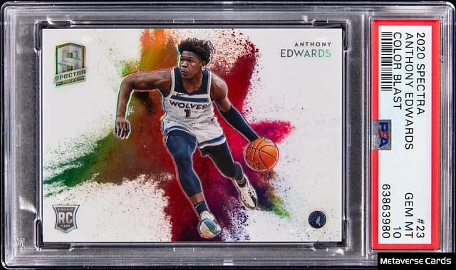 2020-21 Panini Spectra Anthony Edwards Color Blast #23 card image