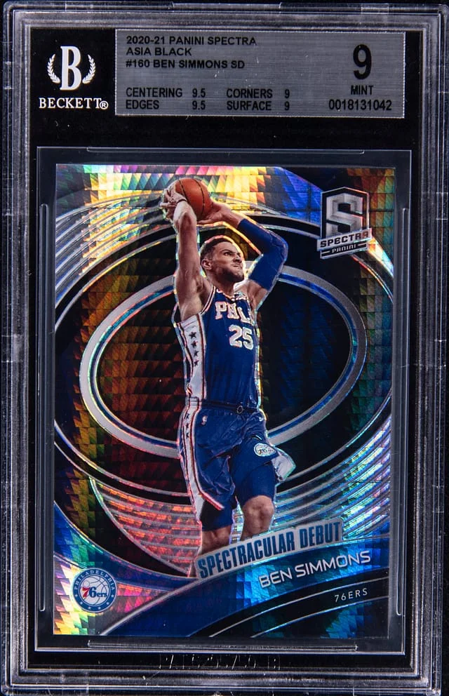 2020-21 Panini Spectra Ben Simmons Asia Black #160 card image