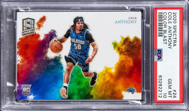 2020-21 Panini Spectra Cole Anthony Color Blast #24 card image