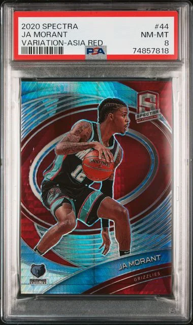 2020-21 Panini Spectra Ja Morant Variation Asia Red #44 card image