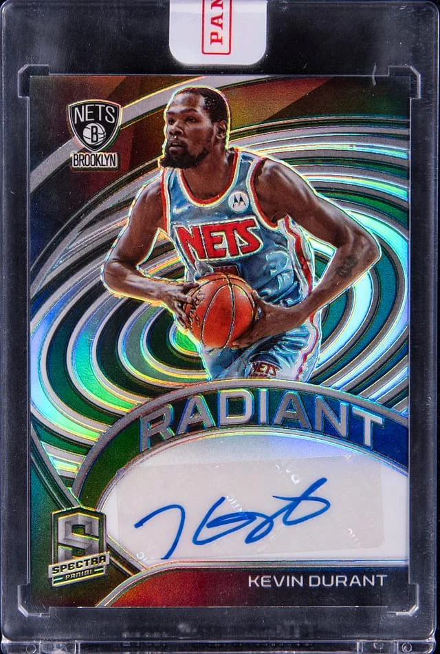 2020-21 Panini Spectra Kevin Durant Radiant Signatures #RSI-KDU card image