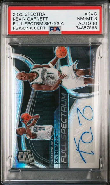 2020-21 Panini Spectra Kevin Garnett Full Spectrum Signatures Asia #FSS-KVG card image