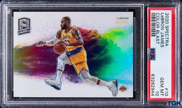 2020-21 Panini Spectra LeBron James Color Blast #10 card image