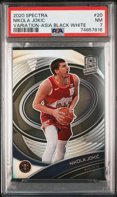 2020-21 Panini Spectra Nikola Jokic Celestial Prizm #20 card image