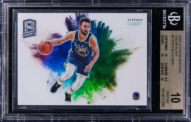 2020-21 Panini Spectra Stephen Curry Color Blast #2 card image
