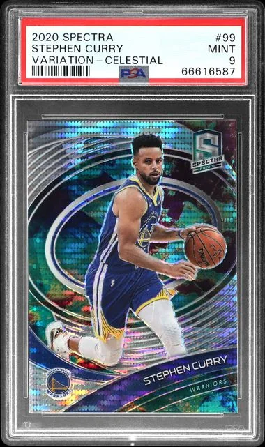 2020-21 Panini Spectra Stephen Curry Celestial Variation #99 card image