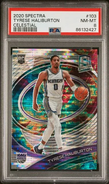 2020-21 Panini Spectra Tyrese Haliburton Celestial #103 card image