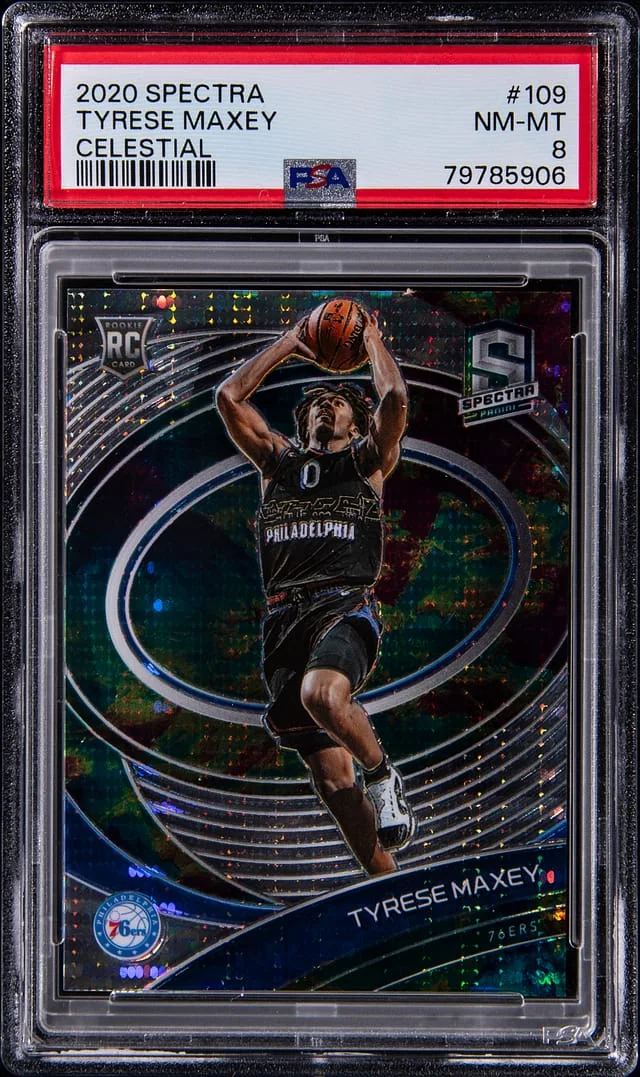 2020-21 Panini Spectra Tyrese Maxey Asia #109 card image
