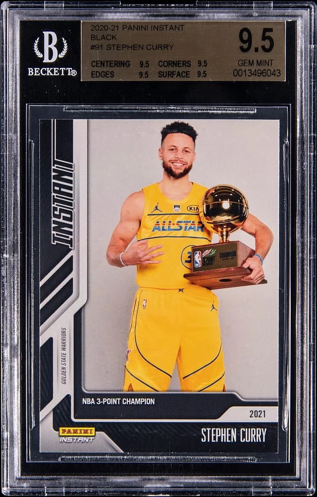 2020-21 Panini Stephen Curry Instant Black #91 card image