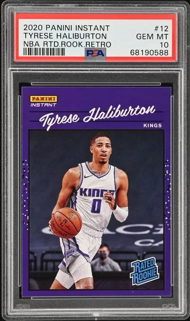 2020-21 Panini Tyrese Haliburton Instant NBA Rated Retro #12 card image