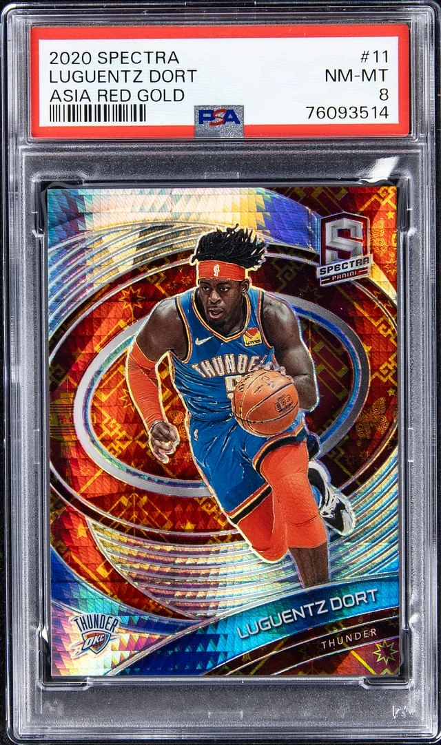2020-21 Spectra Luguentz Dort Asia Red Gold #11 card image