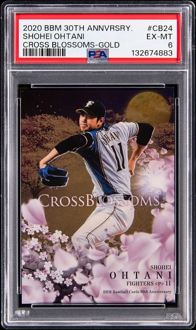 2020 BBM 30th Anniversary Cross Blossoms Gold Shohei Ohtani #CB24 card image