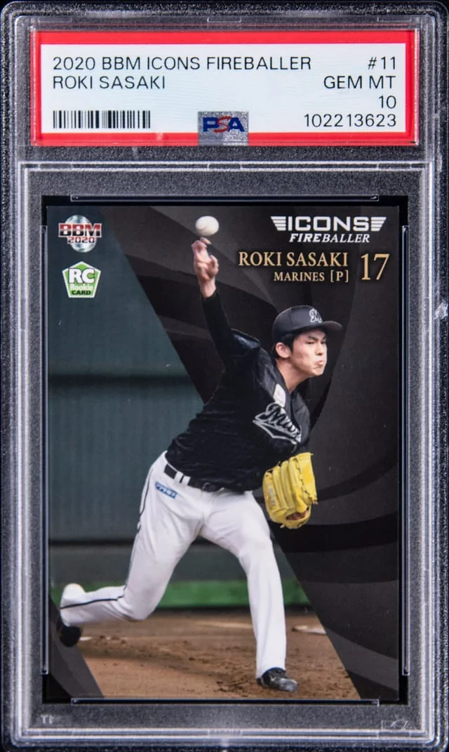 2020 BBM Icons Fireballer Roki Sasaki #11 card image