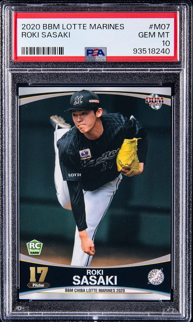2020 BBM Lotte Marines Roki Sasaki #M07 card image