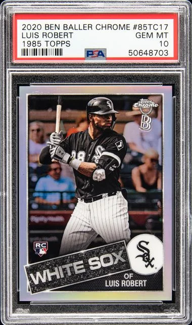 2020 Ben Baller Chrome 1985 Topps Luis Robert #85TC17 card image