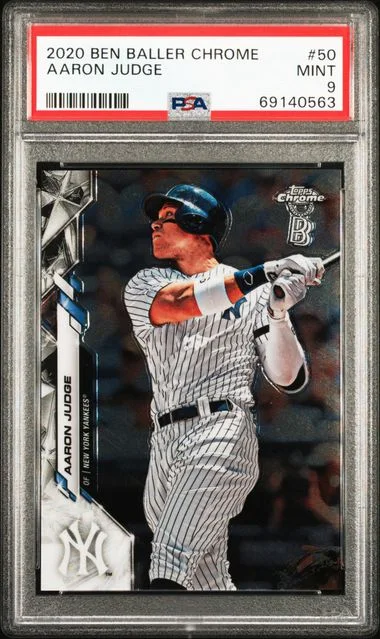 2020 Ben Baller Chrome Aaron Judge #50 card image