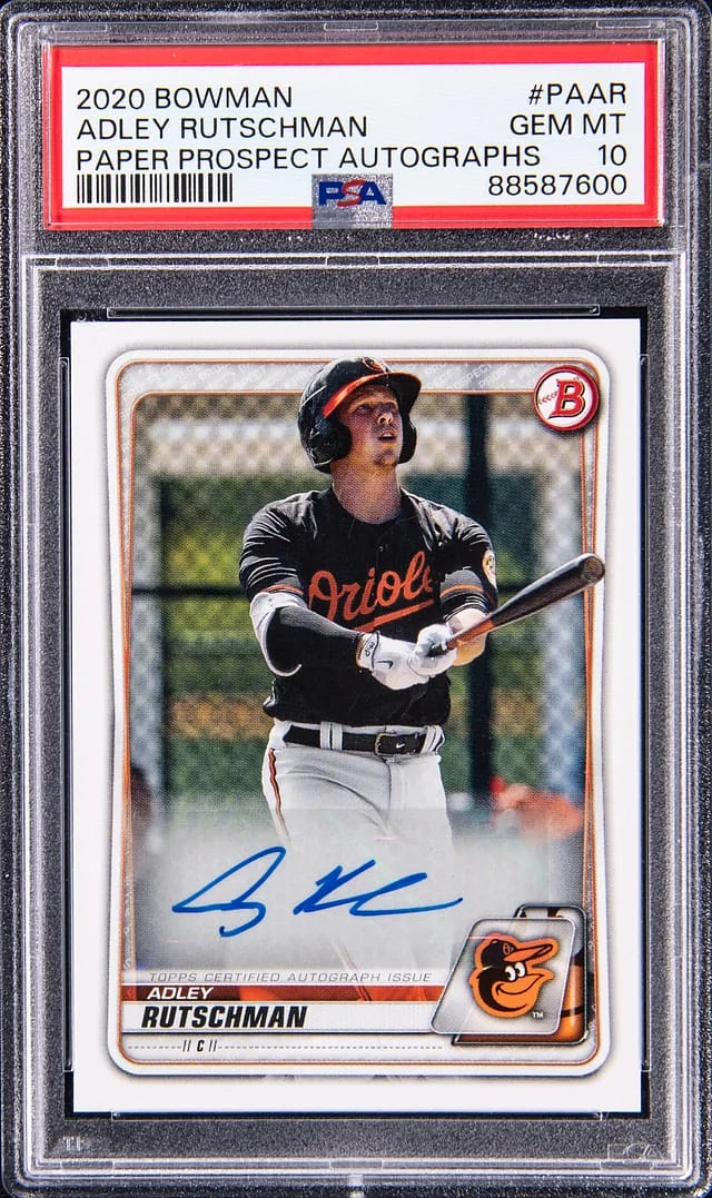 2020 Bowman Adley Rutschman Paper Prospect Autographs #PAAR card image