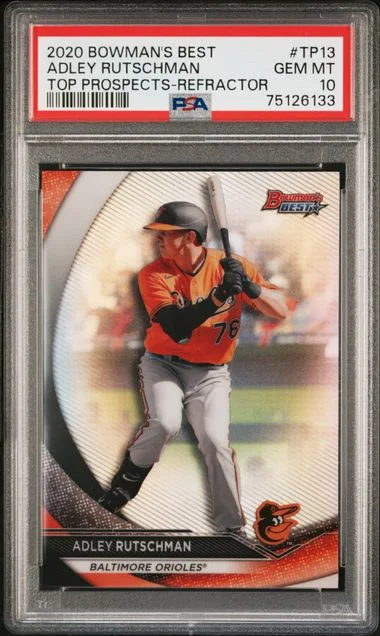 2020 Bowman Best Adley Rutschman Top Prospects Refractor #TP13 card image