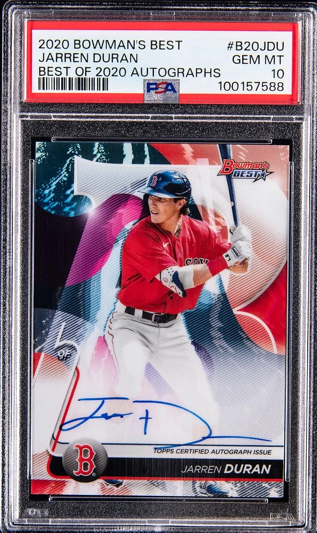 2020 Bowman Best Jarren Duran Best of 2020 Autographs #B20-JDU card image