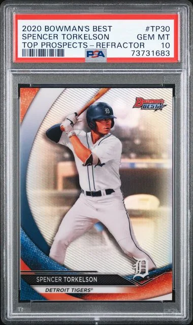 2020 Bowman Best Spencer Torkelson Top Prospects Refractor #TP30 card image