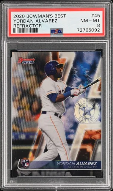 2020 Bowman Best Yordan Alvarez Refractor #45 card image