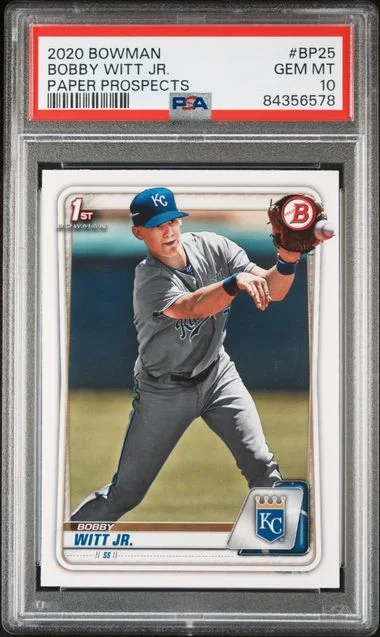 2020 Bowman Bobby Witt Jr. Paper Prospects #Bp25 card image