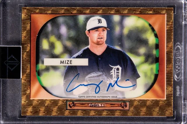 2020 Bowman Casey Mize Transcendent Collection 1955 Bowman Superfractor #55BSA-CM card image