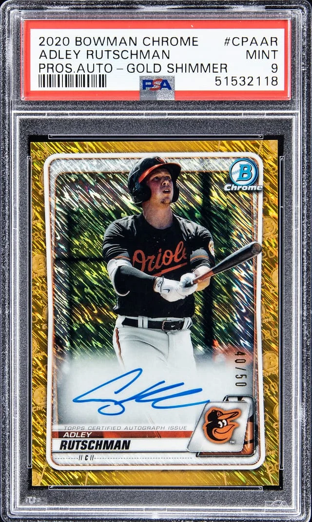 2020 Bowman Chrome Adley Rutchman Prospect Autograph #CPAAR card image