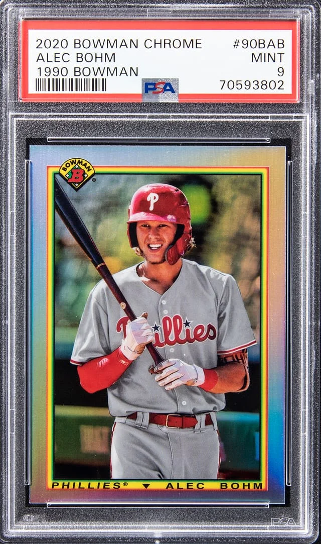 2020 Bowman Chrome Alec Bohm 1990 Bowman #90B-AB card image