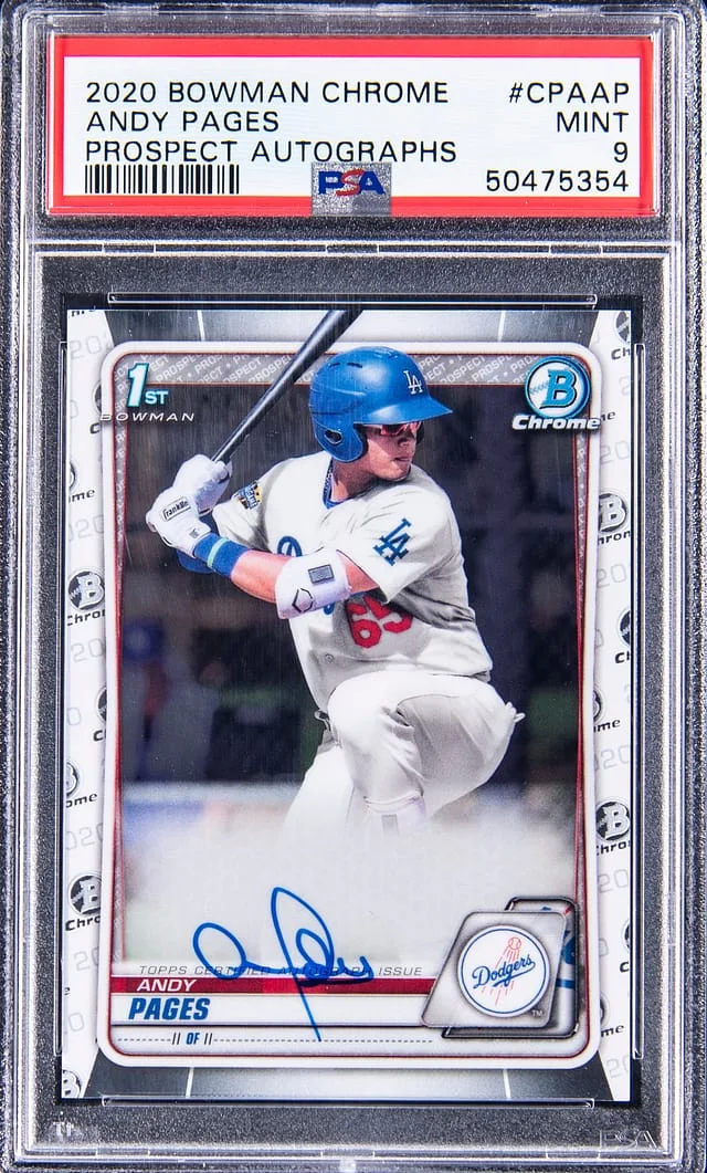 2020 Bowman Chrome Andy Pages Prospect Autographs #CPAAP card image
