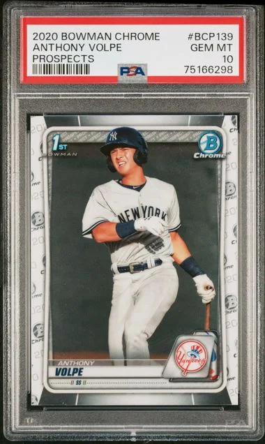 2020 Bowman Chrome Anthony Volpe #BCP-139 card image