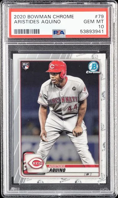 2020 Bowman Chrome Aristides Aquino #79 card image
