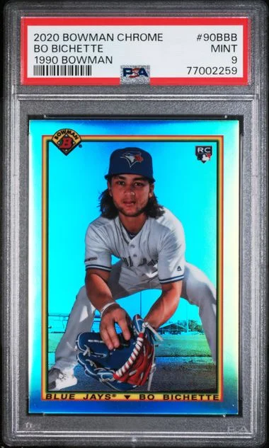 2020 Bowman Chrome Bo Bichette 1990 Bowman #90BBB card image