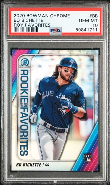 2020 Bowman Chrome Bo Bichette Of The Year Favorites #BB card image