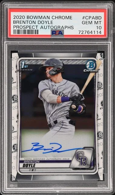 2020 Bowman Chrome Brenton Doyle Prospect Autographs #CPA-BD card image