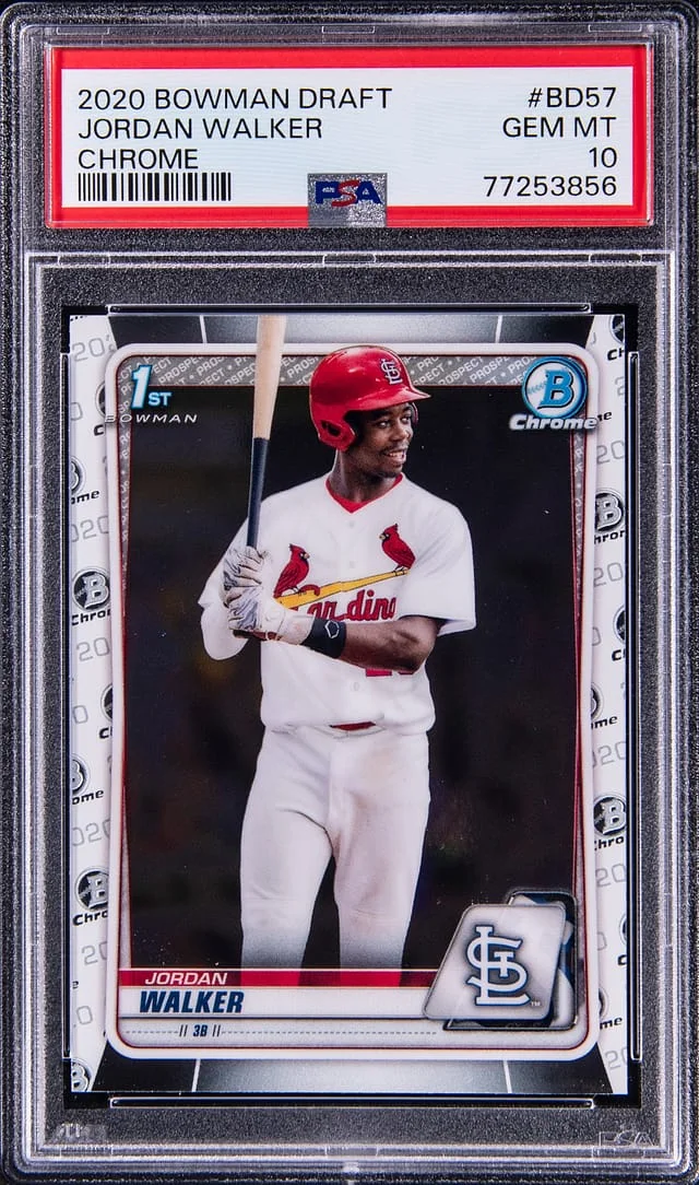 2020 Bowman Chrome Draft Jordan Walker #BD-57 card image