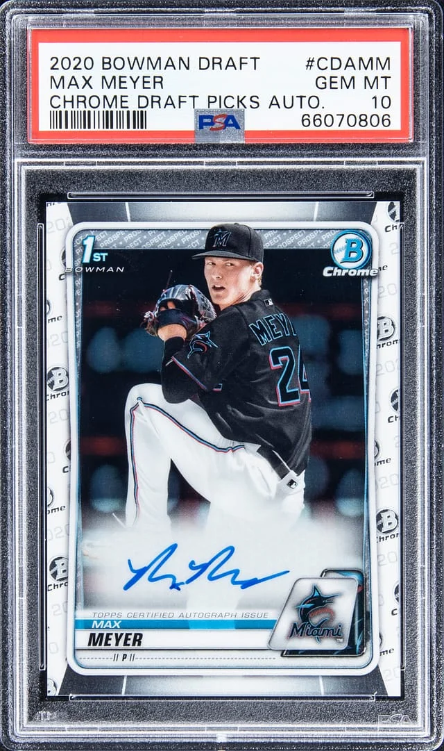 2020 Bowman Chrome Draft Max Meyer Picks Autograph #CDA-MM card image